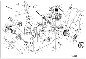 Części Odśnieżarka spalinowa OS55HP 5,5KM WZ 