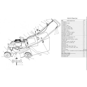 Części kosiarka spalinowa SLG-01 B/N 3,5HP