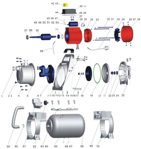 Części Hydrofor STERWINS SP900S 900W LM